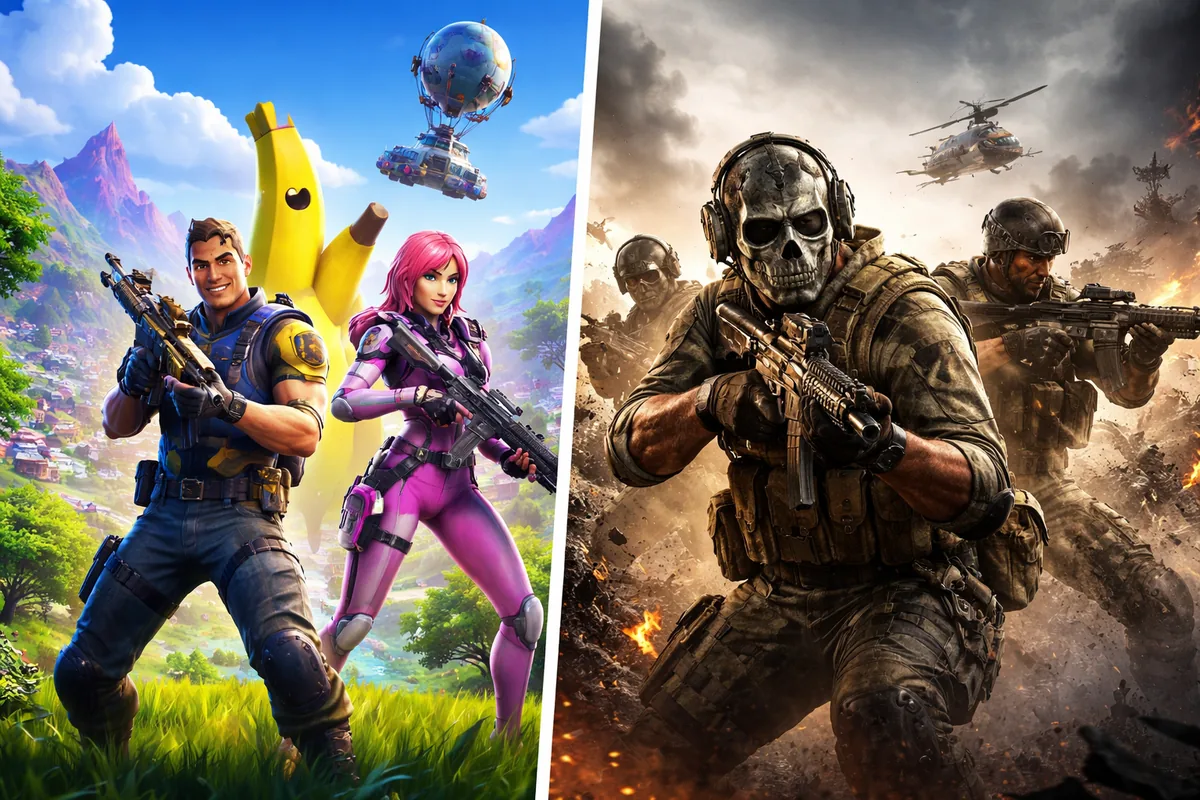 Comment bien choisir entre Fortnite et Call of Duty selon votre style de jeu