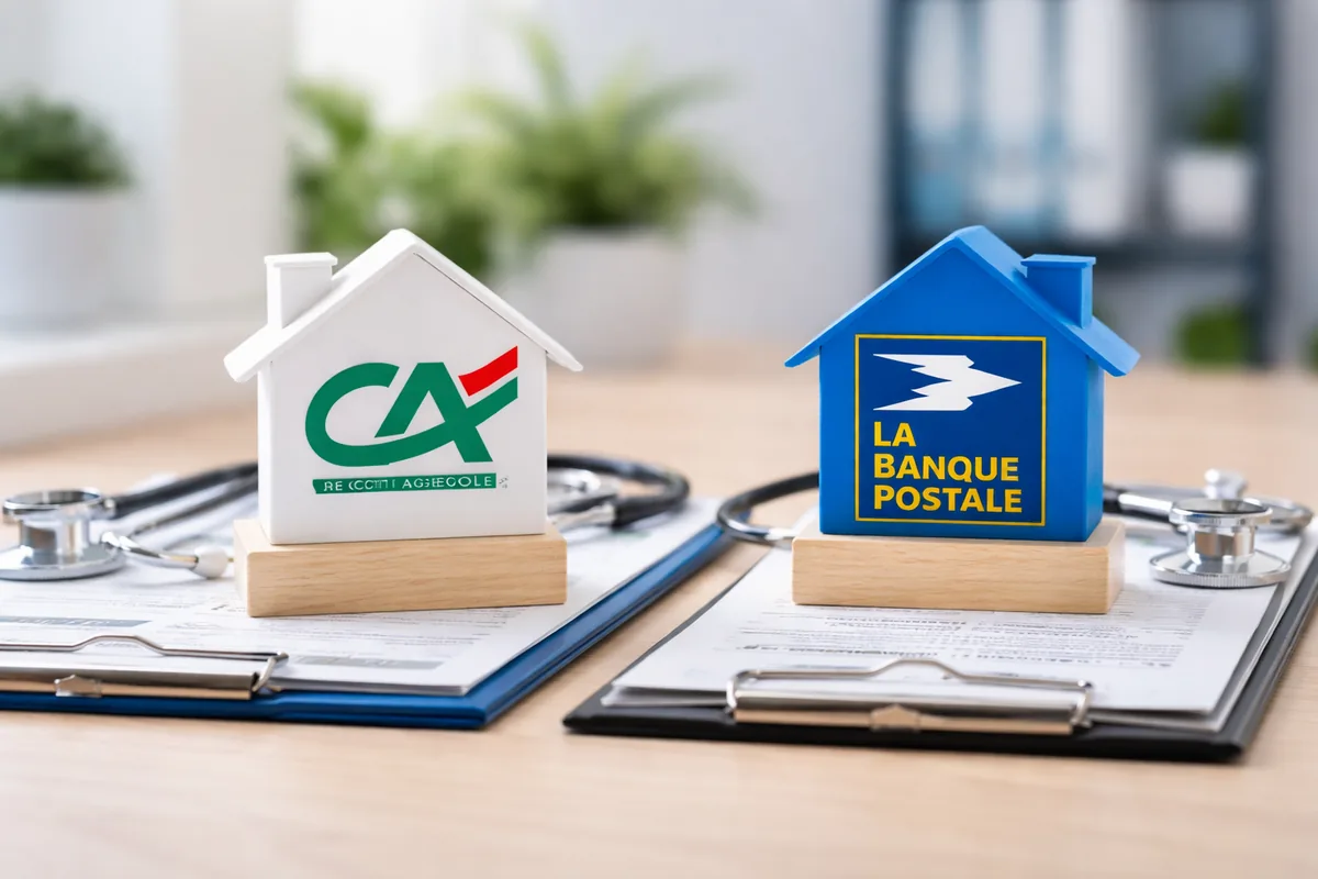 Quelle est la différence entre les assurances santé du Crédit Agricole et de la Banque Postale ?