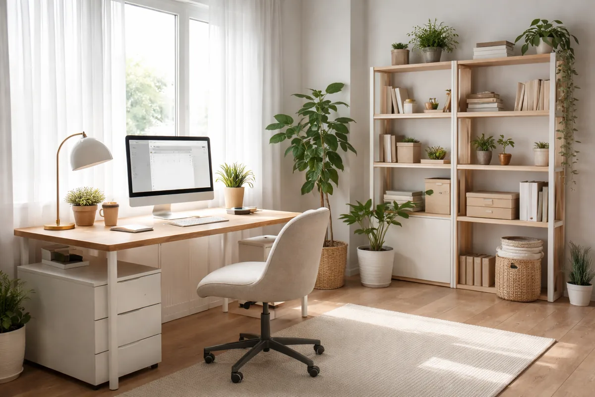 Aménager un espace de travail à domicile efficace