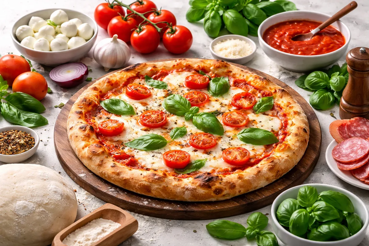 Comment faire une pizza maison avec des ingrédients spécifiques