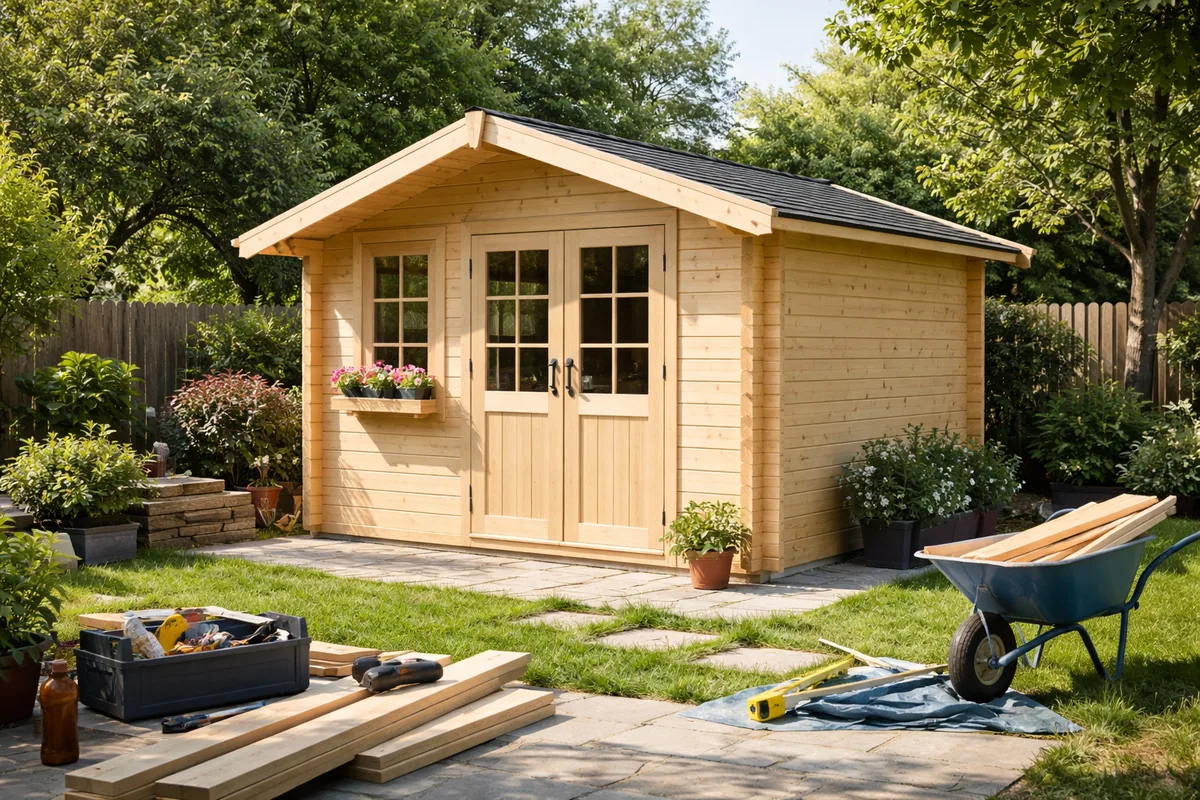 Comment construire un abri de jardin en bois pas cher et solide